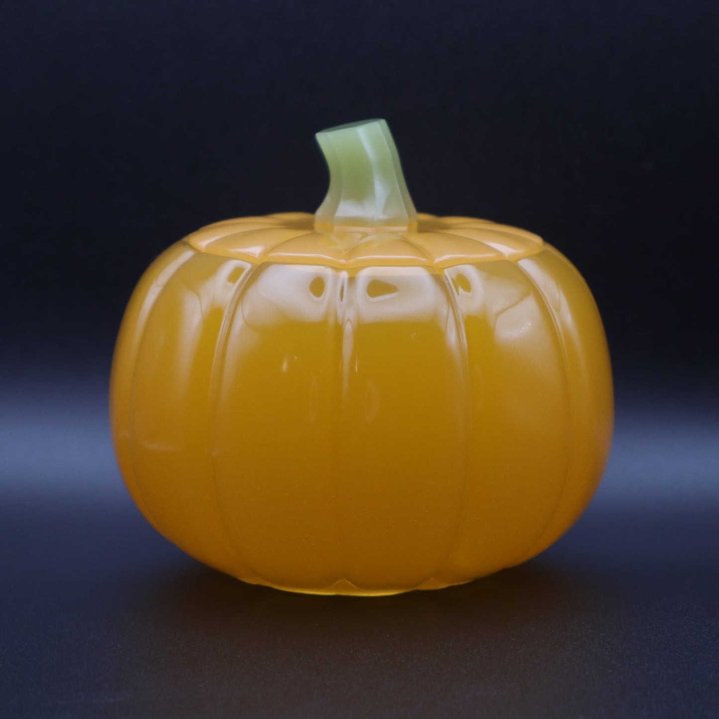 Orange Pumpkin Jar | Decorative Storage Bowl | Small Resin Jar with Lid | Fall or Halloween Decor
