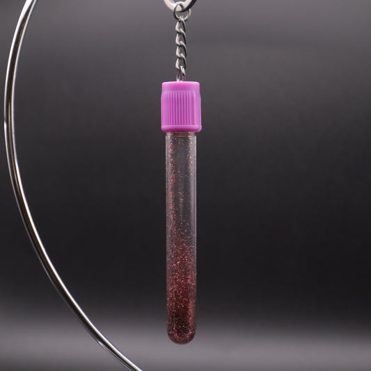 Pink Glitter Phlebotomy Keychain | Cute Medical Accessories