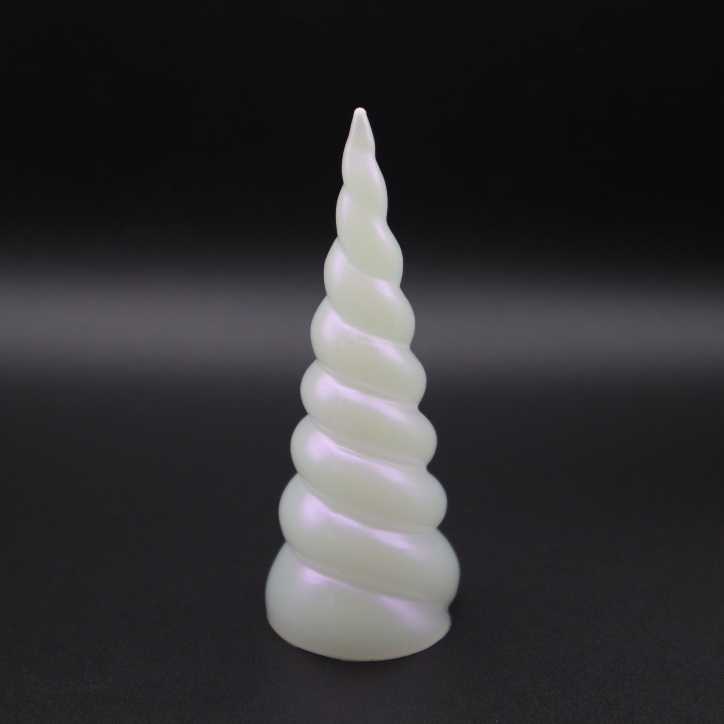 Purple Pearl Unicorn Horn | Fantasy Room Decor | Small Resin Ring Tree for Jewelry Storage