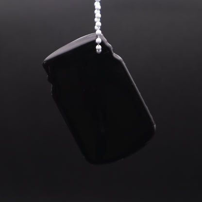 Graveyard Ghosts Jar Shaker Keychain - Black Glitter Version | Halloween Accessories