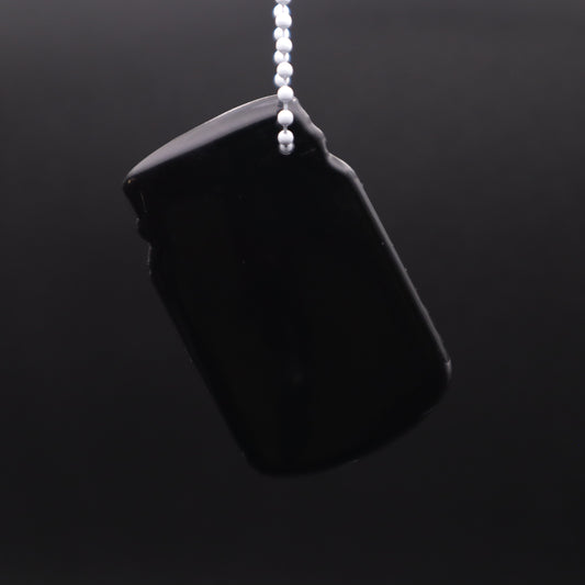 Graveyard Ghosts Jar Shaker Keychain - Black Glitter Version | Halloween Accessories