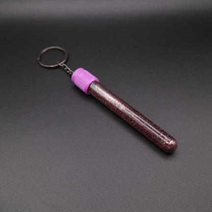 Pink Glitter Phlebotomy Keychain | Cute Medical Accessories