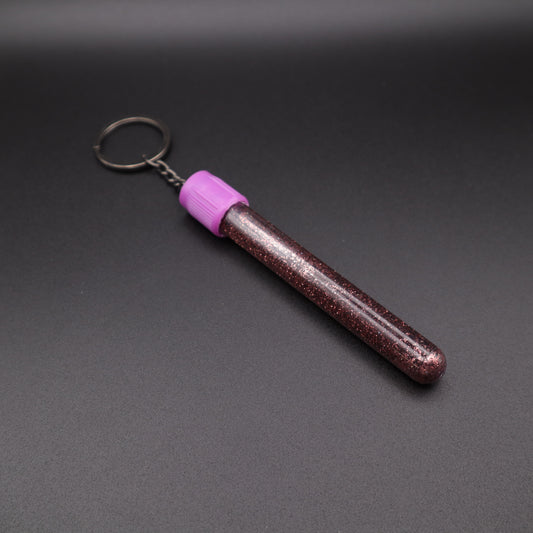 Pink Glitter Phlebotomy Keychain | Cute Medical Accessories