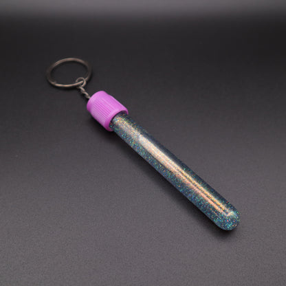 Green Glitter Phlebotomy Keychain | Cute Medical Accessories