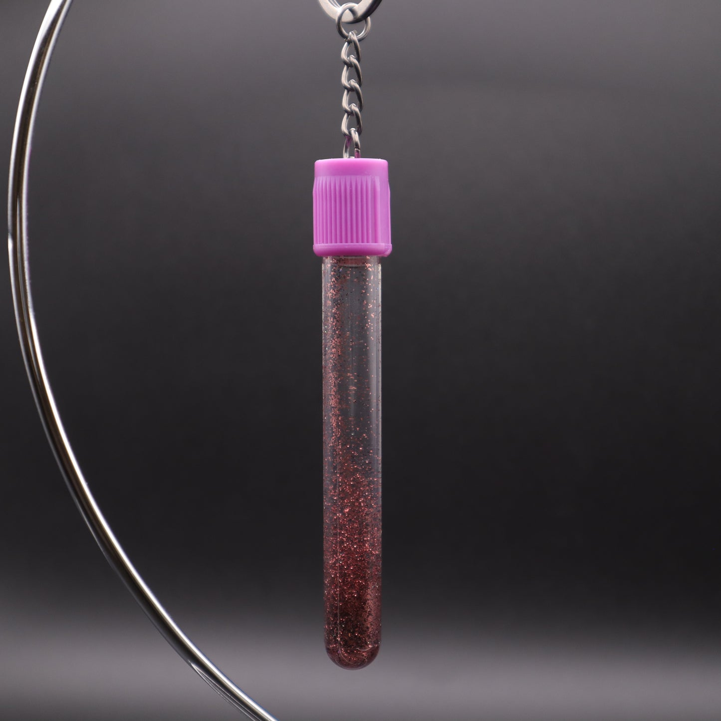 Pink Glitter Phlebotomy Keychain | Cute Medical Accessories