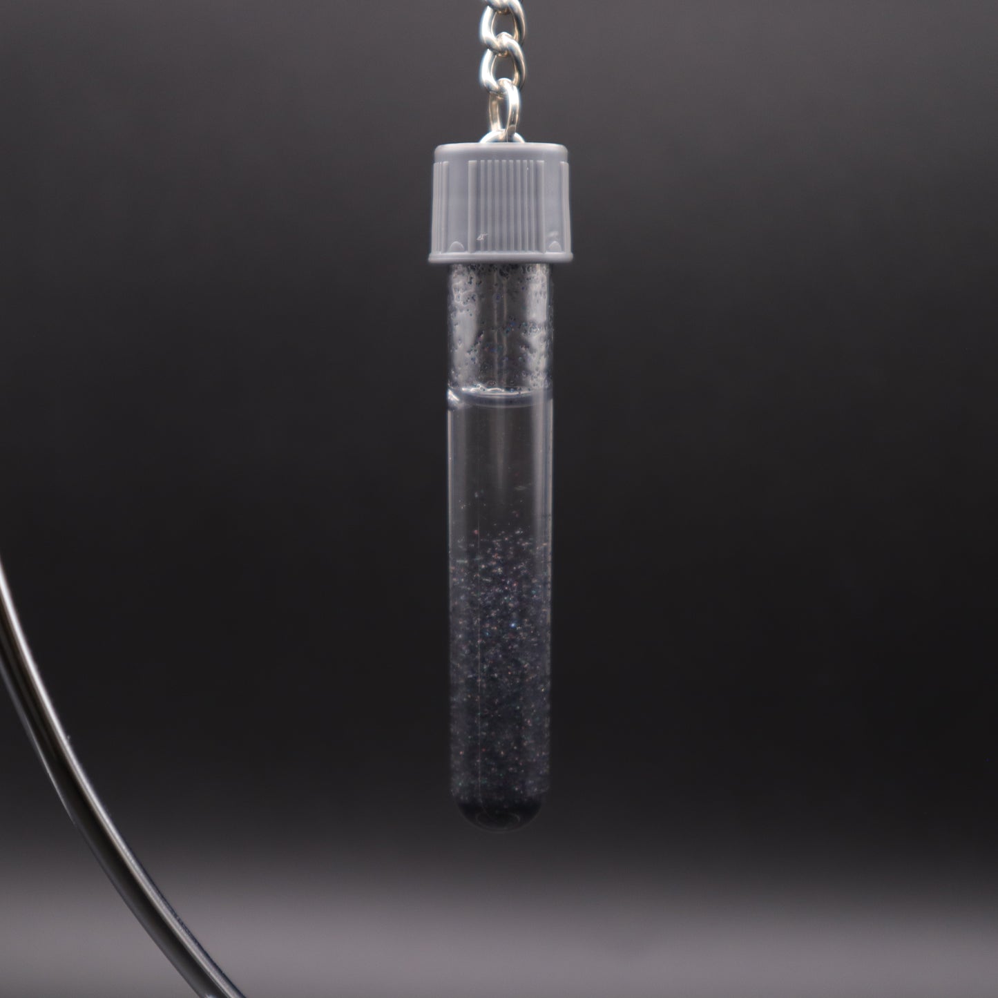 Black Glitter Phlebotomy Keychain | Cute Medical Accessories