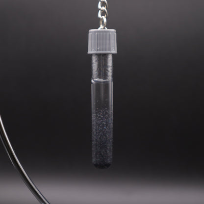 Black Glitter Phlebotomy Keychain | Cute Medical Accessories