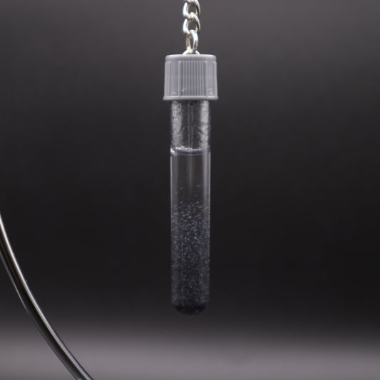 Black Glitter Phlebotomy Keychain | Cute Medical Accessories