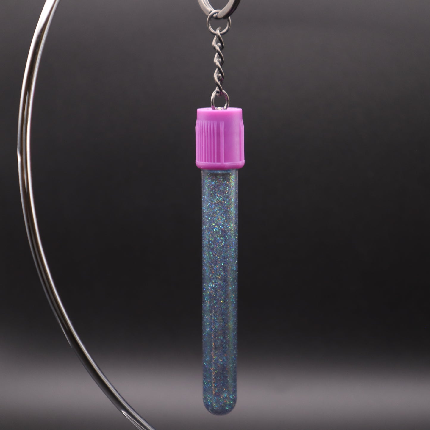 Green Glitter Phlebotomy Keychain | Cute Medical Accessories