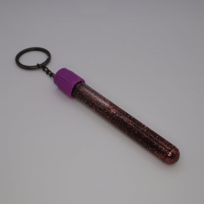 Pink Glitter Phlebotomy Keychain | Cute Medical Accessories