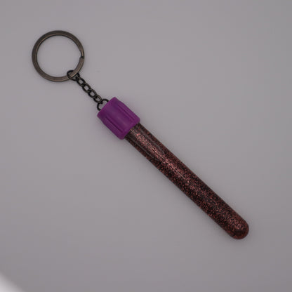 Pink Glitter Phlebotomy Keychain | Cute Medical Accessories