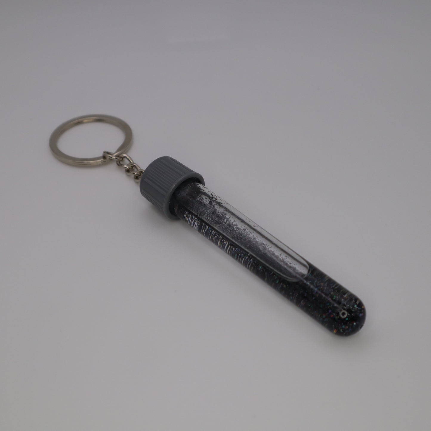 Black Glitter Phlebotomy Keychain | Cute Medical Accessories