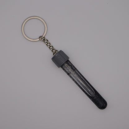 Black Glitter Phlebotomy Keychain | Cute Medical Accessories