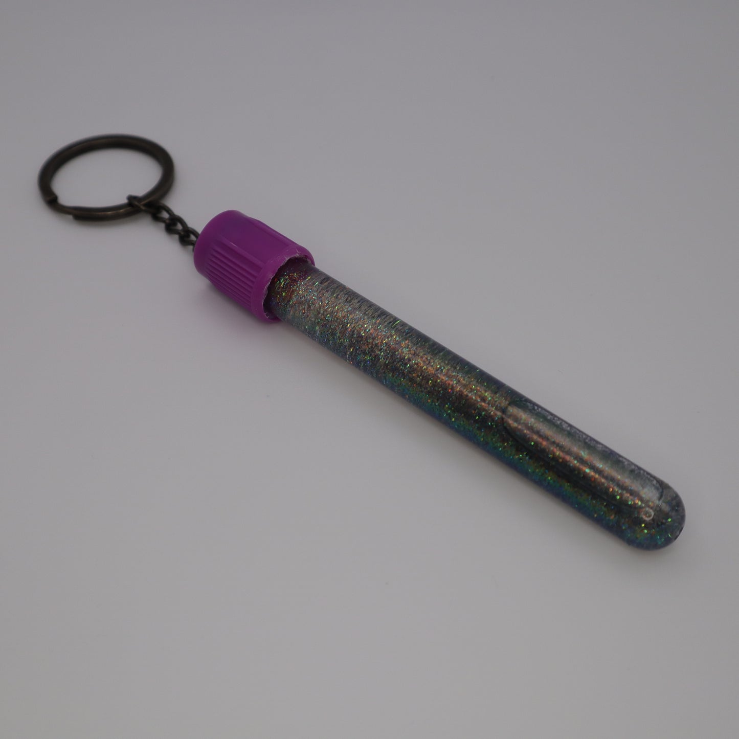 Green Glitter Phlebotomy Keychain | Cute Medical Accessories