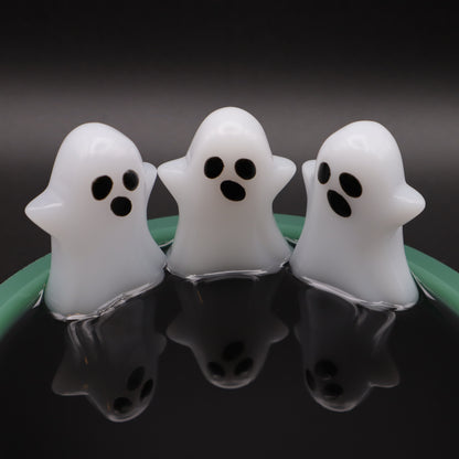 Dark Teal Ghost Trinket Dish | Fantasy Decor