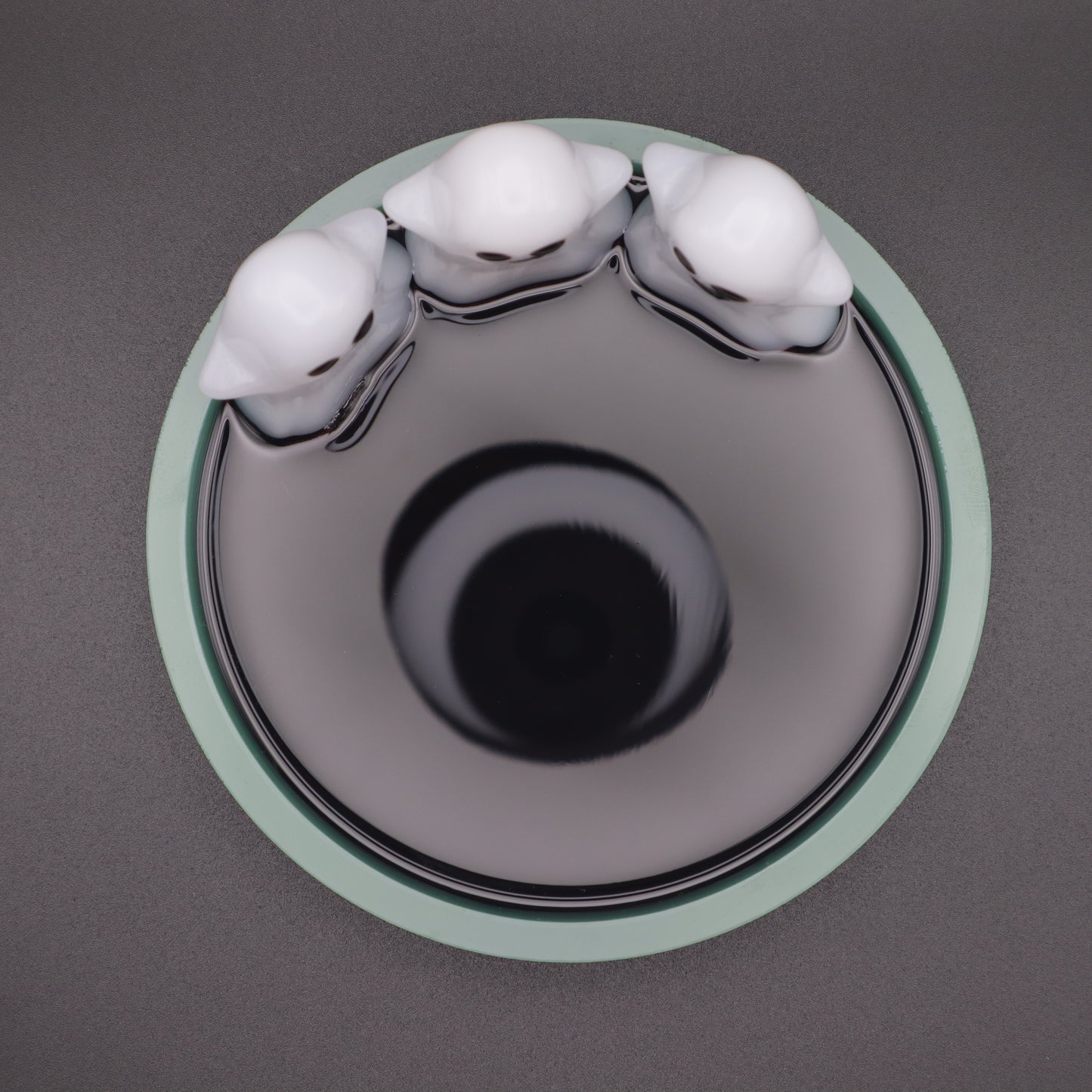 Dark Teal Ghost Trinket Dish | Fantasy Decor