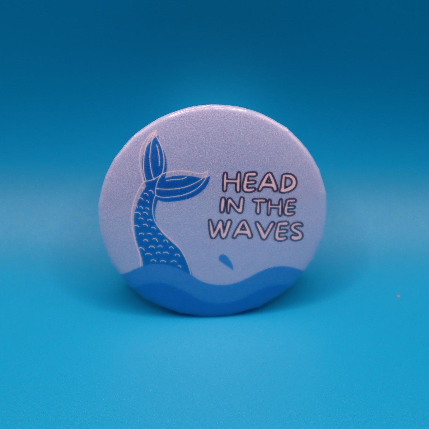 Head in the Waves Pin | Cute Mermaid Accessories for Readers, Bookworms, & Ocean-lovers