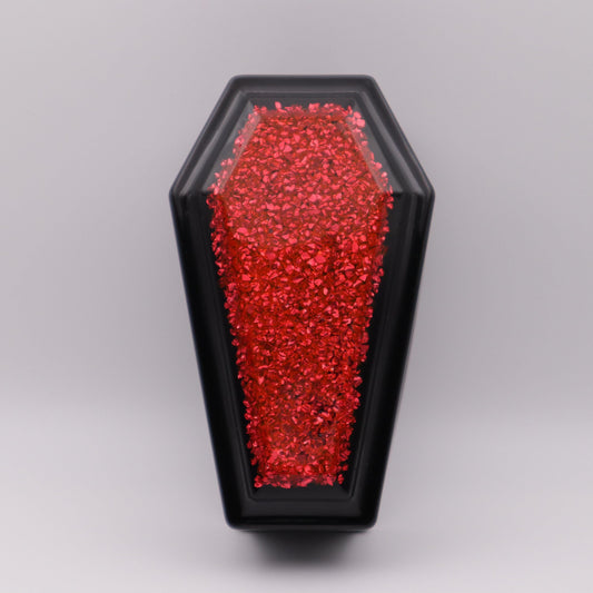 Black Gothic Coffin Box | Decorative Trinket Bowl | Small Resin Jewelry Storage with lid | Vampire Decor
