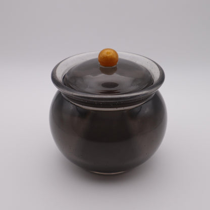 Cauldron Trinket Jar | Decorative Storage Bowl | Small Resin Jewelry Jar with lid | Dark Decor