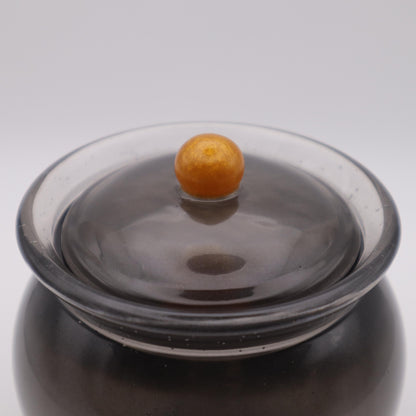 Cauldron Trinket Jar | Decorative Storage Bowl | Small Resin Jewelry Jar with lid | Dark Decor